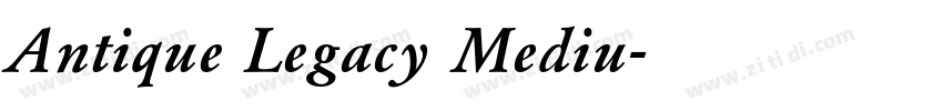 Antique Legacy Mediu字体转换